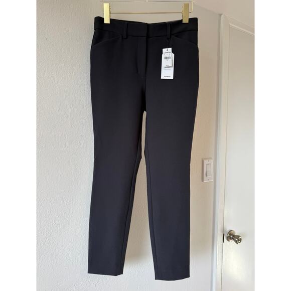 New Express High Waisted Supersoft Twill Skinny Pants, Black, Size 4S - Picture 5 of 7